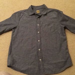 Boys long sleeved button down shirt